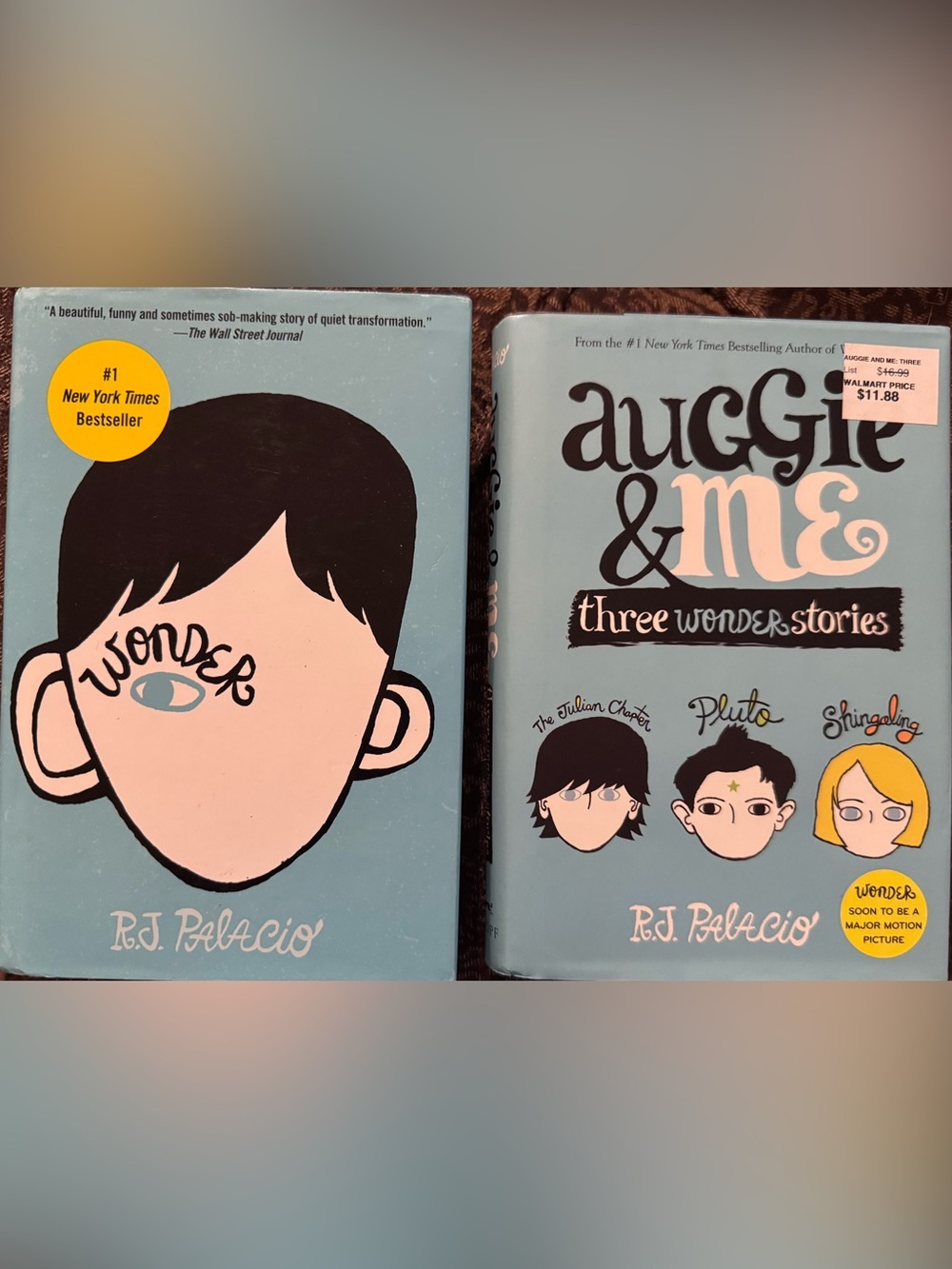 R.J Palacio - Set of 2 books (Wonder and Auggie & Me)